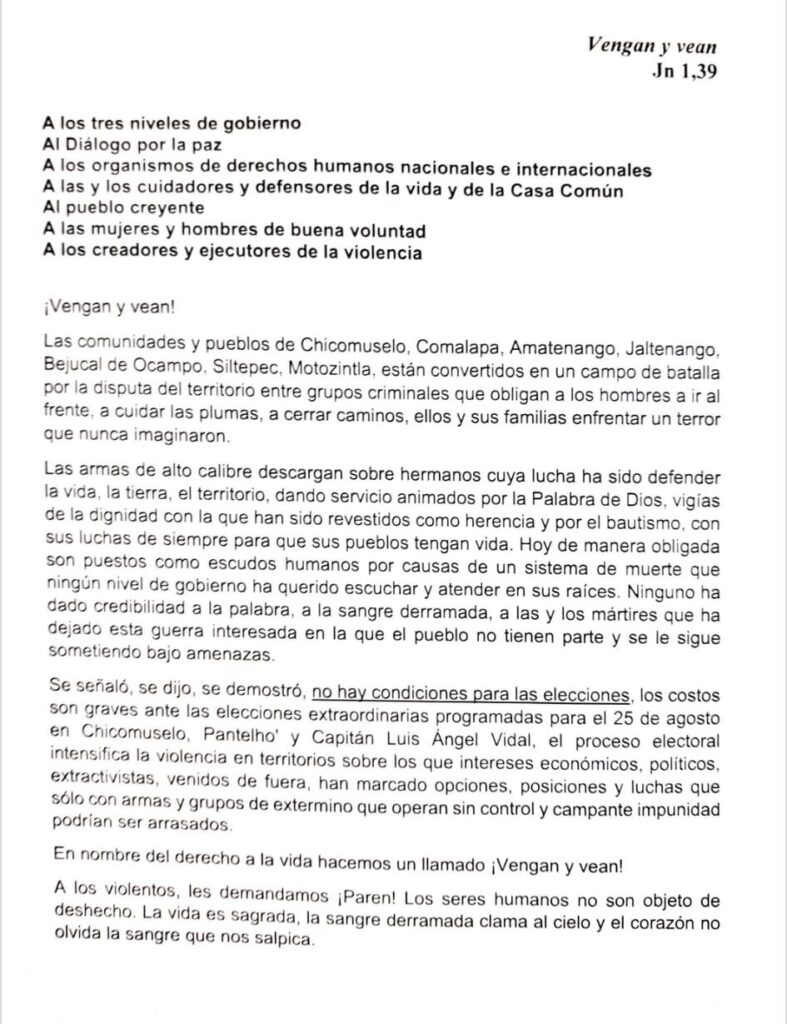 GRAVES PROBLEMAS ELECTORALES EN CHIAPAS POR LA VIOLENCIA DESCONTROLADA EN FRONTERA COMALAPA 1